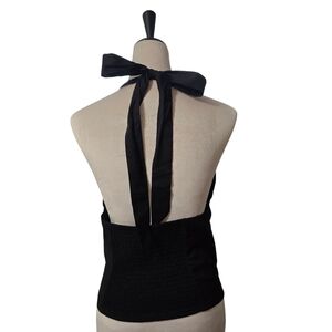 GAP Black Backless Halter Tank Top